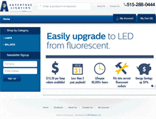 Tablet Screenshot of fastweb.adventurelighting.com